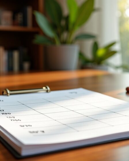 Un semainier design à imprimer pour organiser votre semaine avec élégance