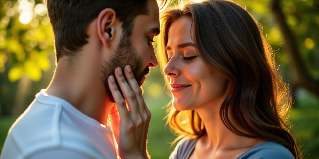 Les multiples significations du geste : quand un homme touche le visage d’une femme