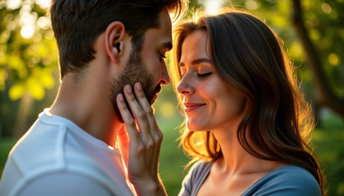 Les multiples significations du geste : quand un homme touche le visage d’une femme