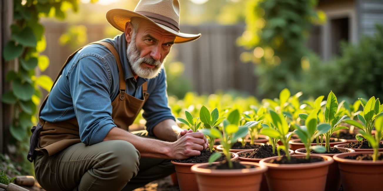Semis bio en pots : profil du jardinier idéal