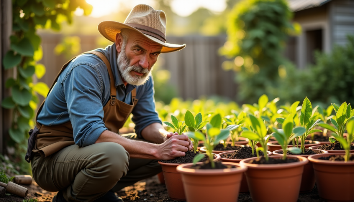 Semis bio en pots : profil du jardinier idéal